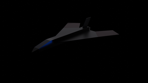 Very low poly cool jet preview image